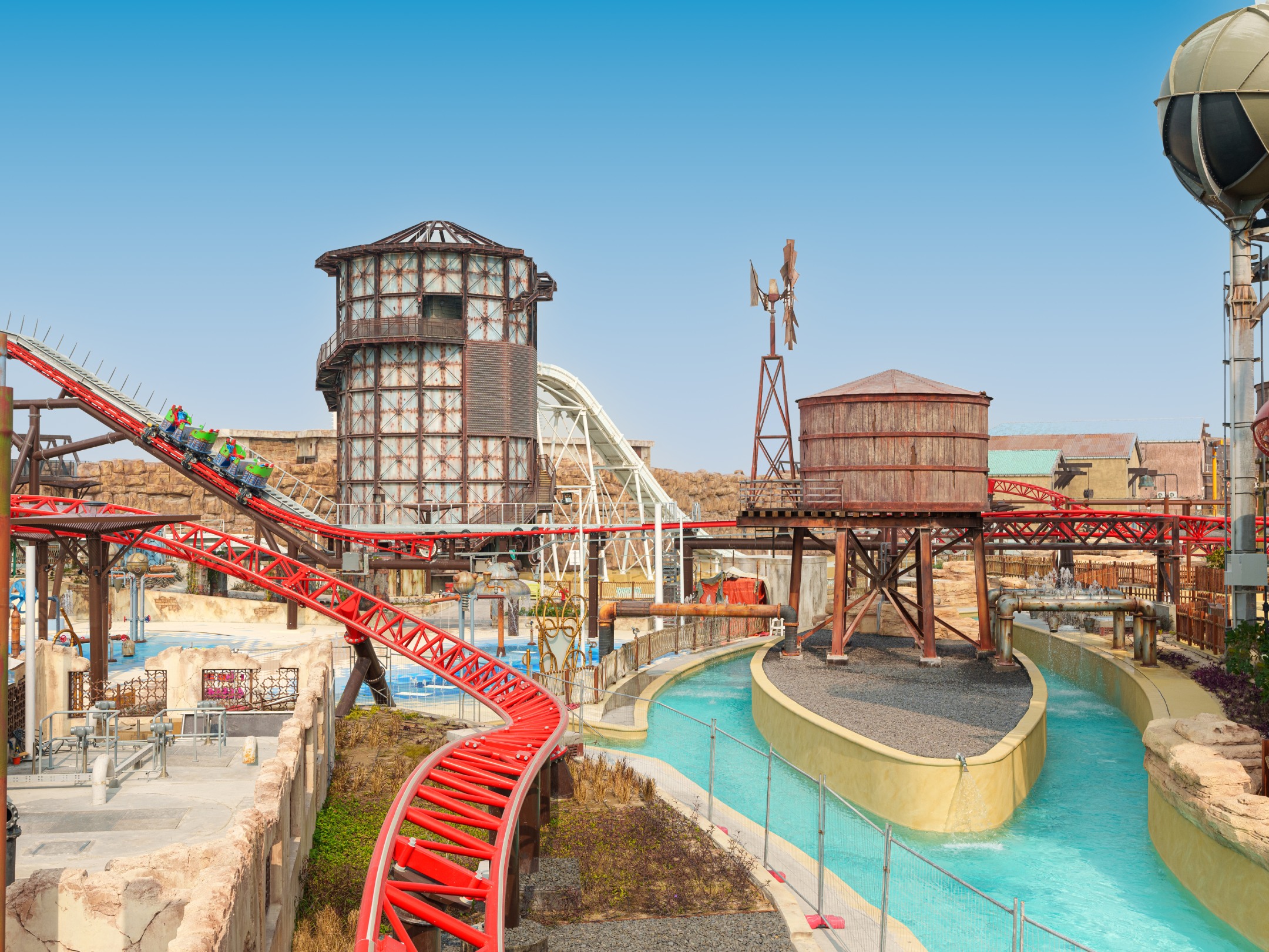 Alghazal roller coaster Meryal Waterpark Qatar Qetaifan Island North